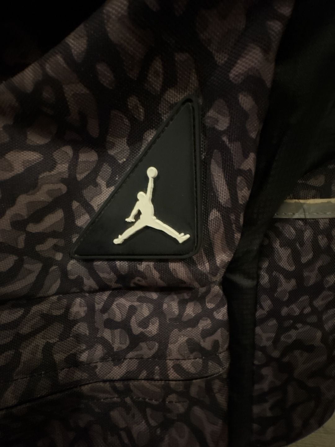 Jordan Elephant Print Backpack Black Grey