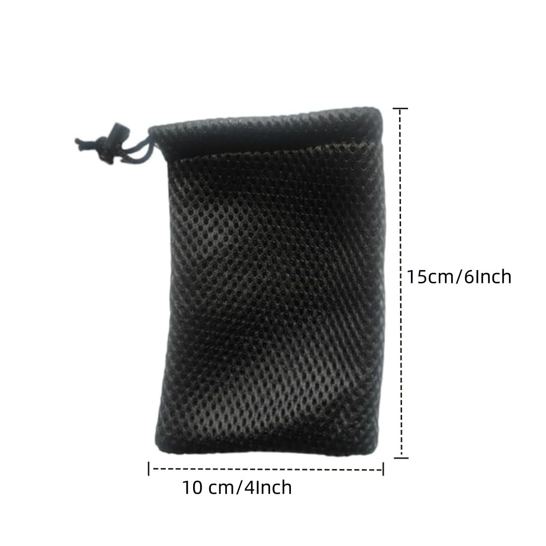 10 PCS Nylon Mesh Drawstring Small Storage Pouch 10x15cm 6×4 Inch Travel