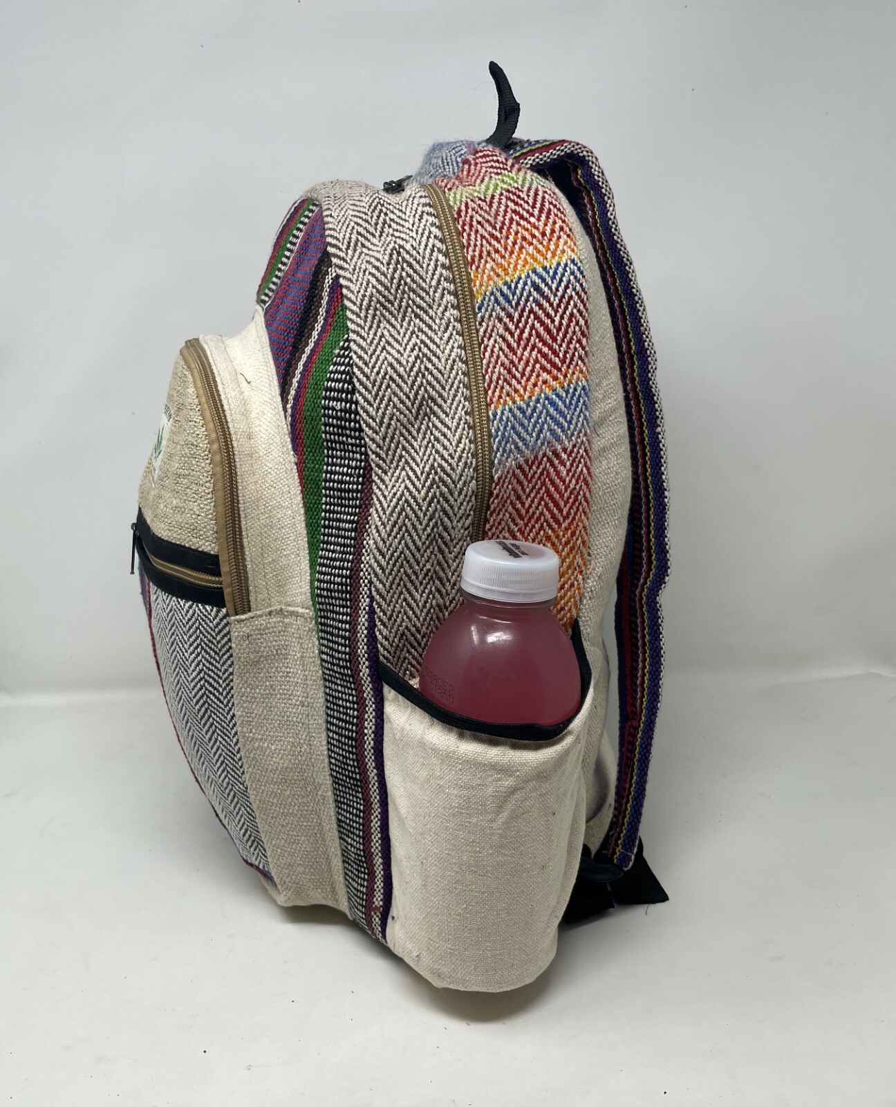 Colorful All Natural 100% Pure Hemp Back Pack Handmade Nepal