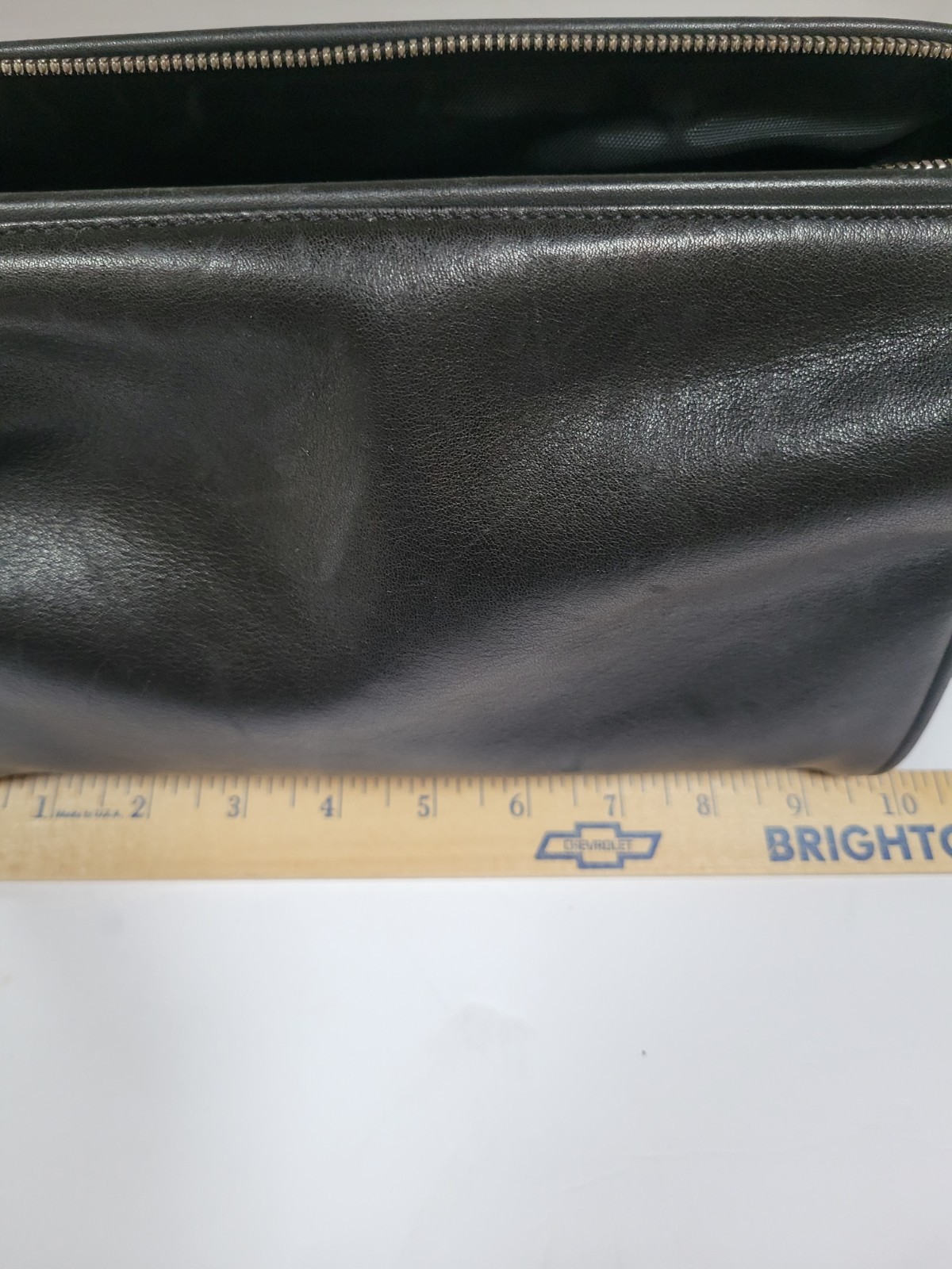 Rare Coach Black Leather Toiletry Case Dopp Kit Bag GO5S-5406