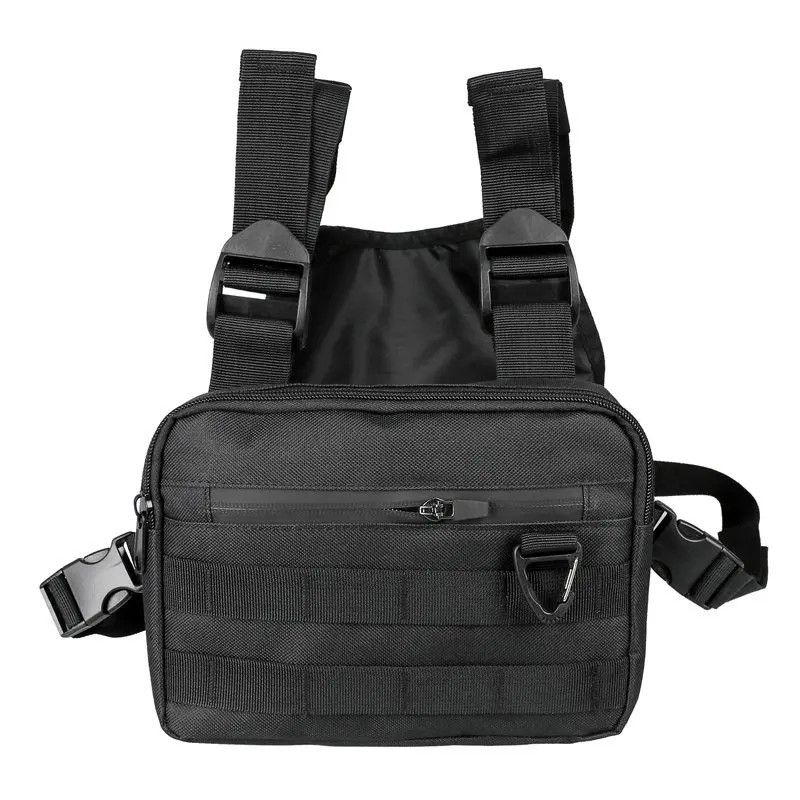 Hip-hop Streetwear Chest Rig Bag Unisex Chest Bag Sport Storage Vest Backpacks M