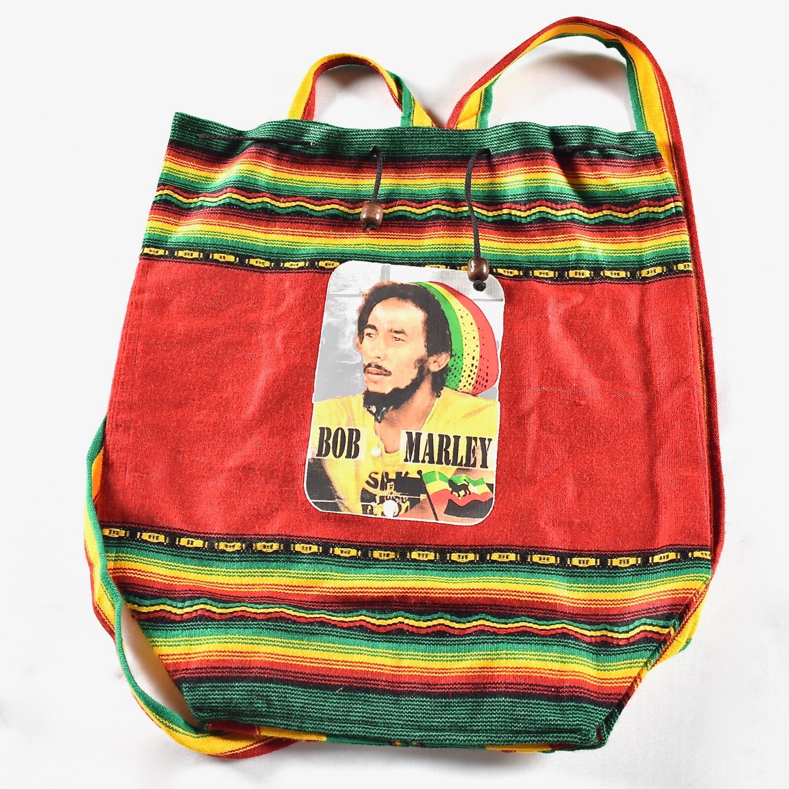 Bob Marley Hipster Ruck Sack Drawstring Backpack Book Bag Festival Coachella