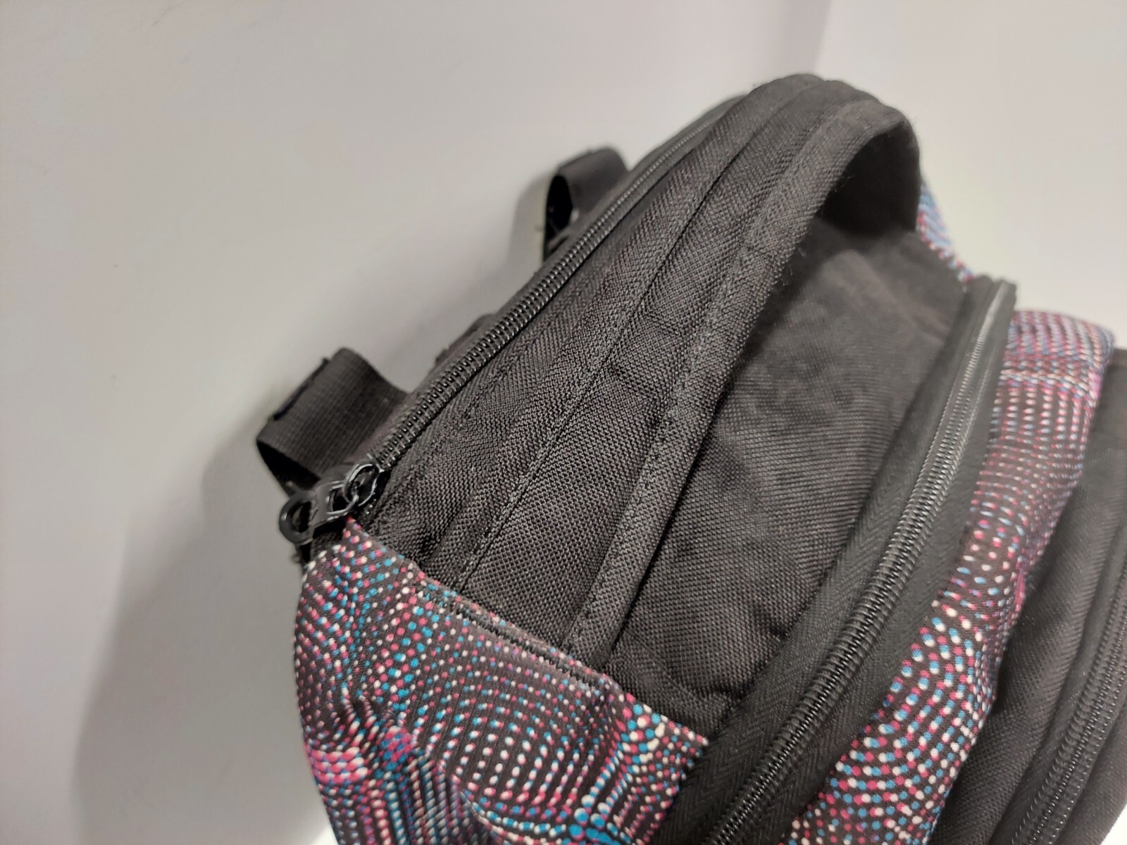Adidas Black Blue White Pink Backpack w/ Laptop Sleeve & Load Spring Straps