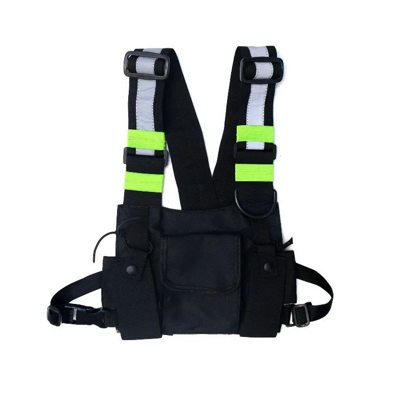 Functional Tactical Chest Bag For Men Fashion Bullet Hip Hop Vest Streetwear Bag