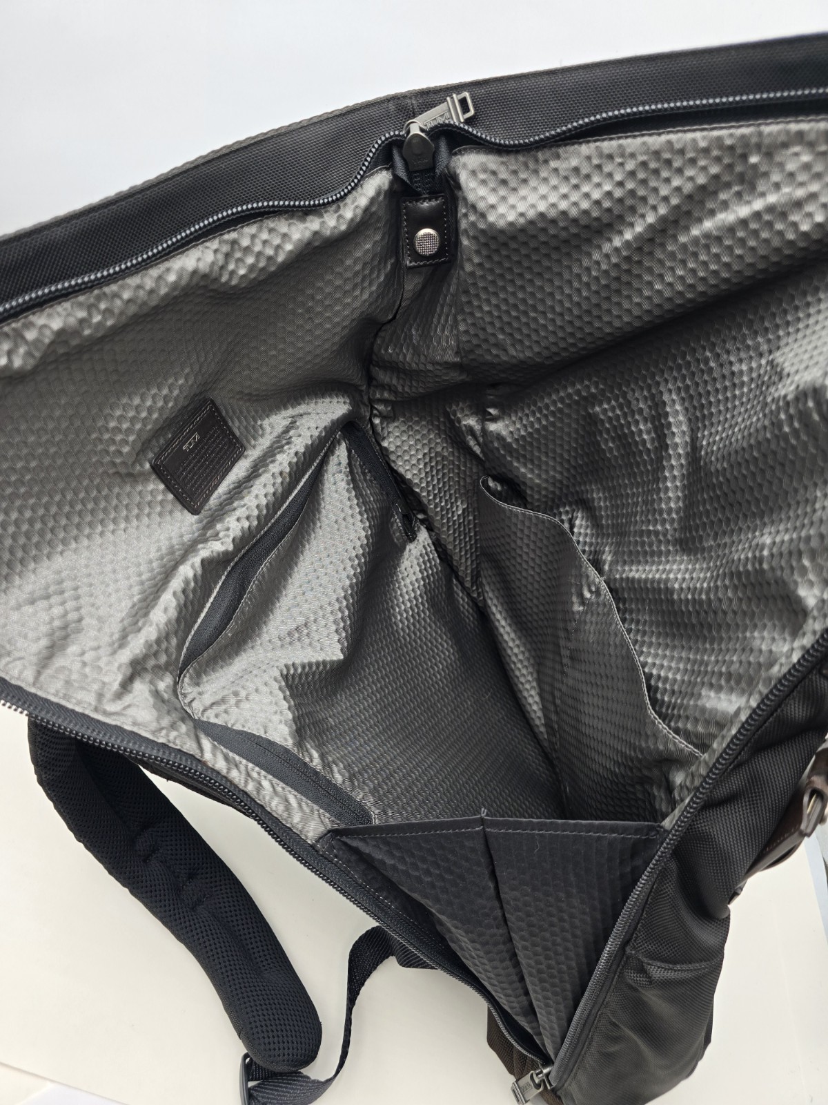 Tumi Alpha Bravo Luke Roll-Top Backpack Nylon Black/Brown