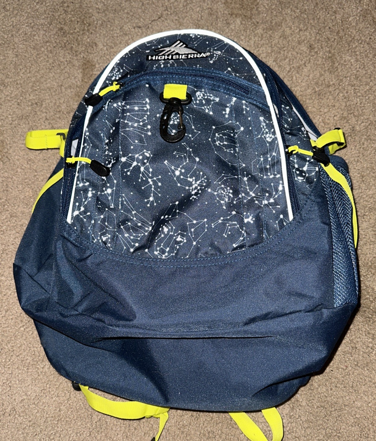 High Sierra Loop Backpack Black And Neon Green NWOT!!!!