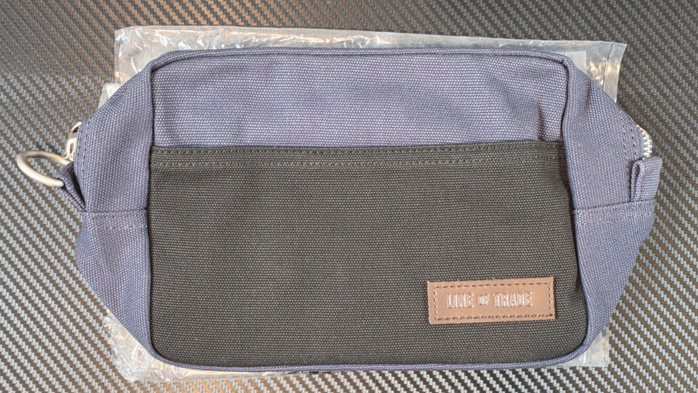 Line of Trade Canvas Weekender Dopp Kit Toiletry Travel Bag Navy Blue