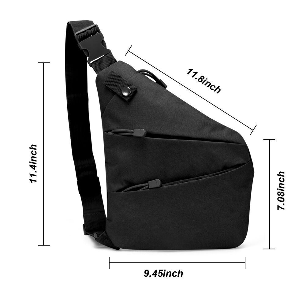 Concealed Carry Gun Holster Tactical Shoulder Cross Body Chest Pack Pistol Bag