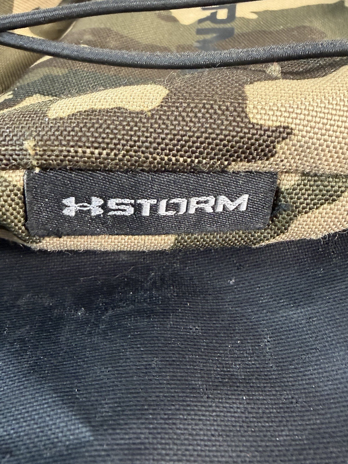 Under Armour Hustle Sport Backpack Camo Black Green Book Bag Style 1364181