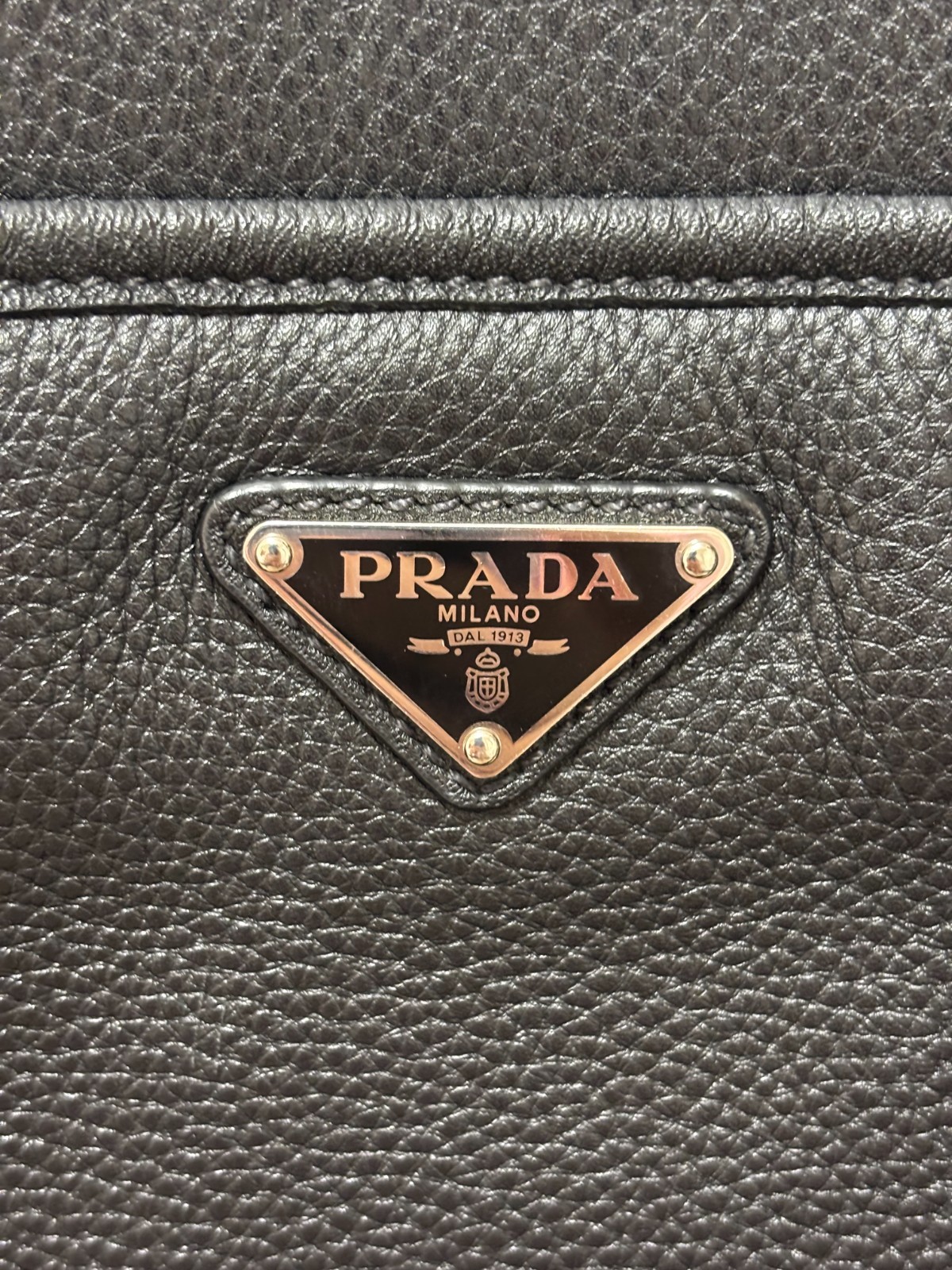 PRADA Vitello City Black Shoulder Bag 2VH019 Unisex Bag