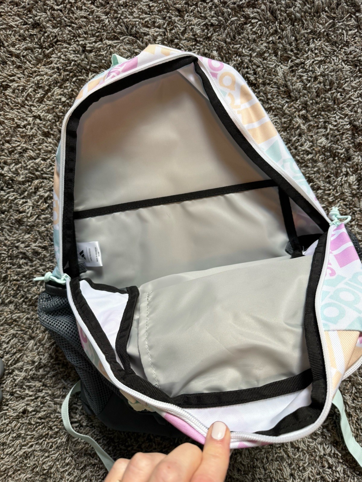 🎒 Adidas Unisex BTS Originator School/Sports/Travel Backpack Pastel Multi Color