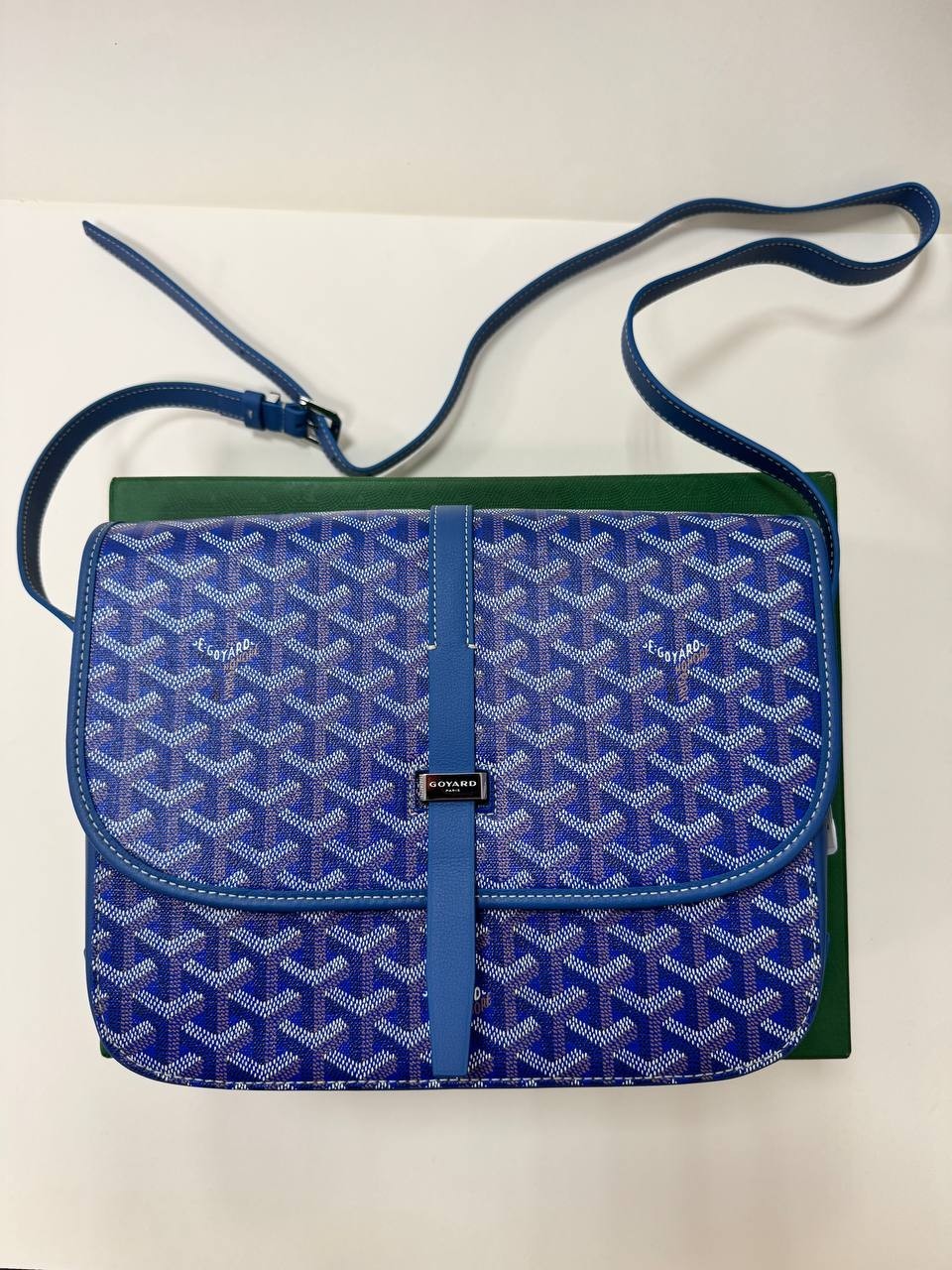 Goyard Belvedere 3 MM Sky Blue Pre Ownd messenger bag