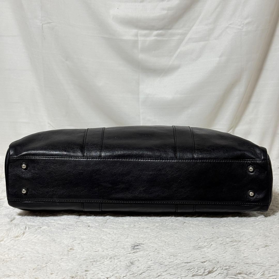 Authentic Burberry Black Label Leather Business Tote Bag 31.5cm x 42cm x 7.5cm B