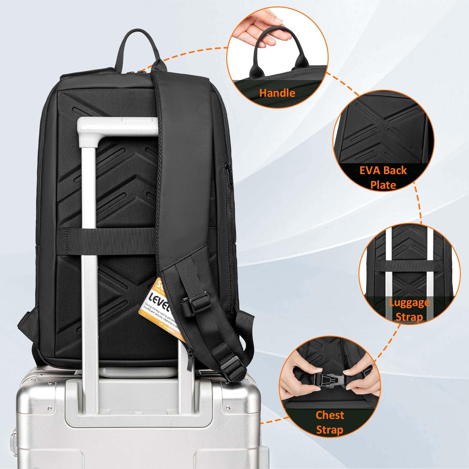 Work Backpack for Men, Water Resistant Expandable Backpack with USB C Chargin…