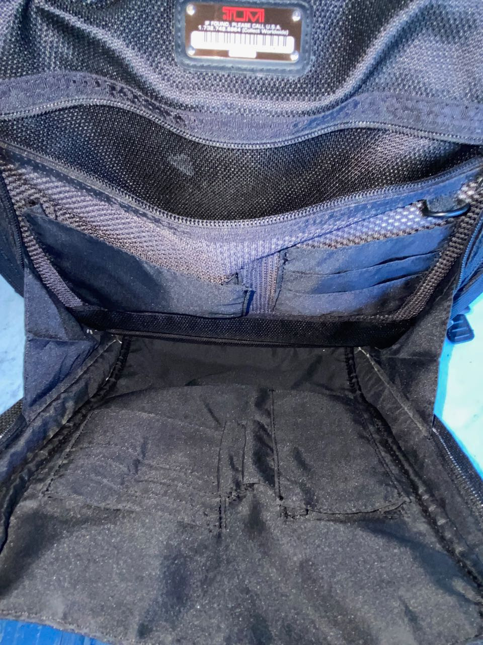 TUMI T2 Laptop Backpack. Ballistic Nylon & Leather