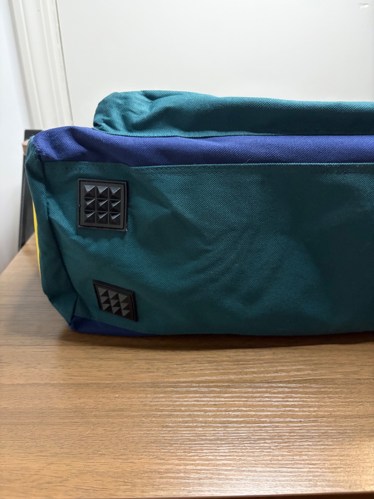 VTG Bugle Boy Logo Duffle Bag Multicolor Colorful 90s Gym Travel Great Condition