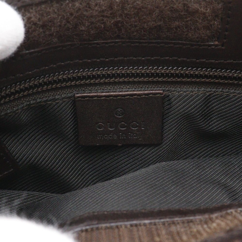 GUCCI Shoulder Bag 27639 Brown GG canvas mens