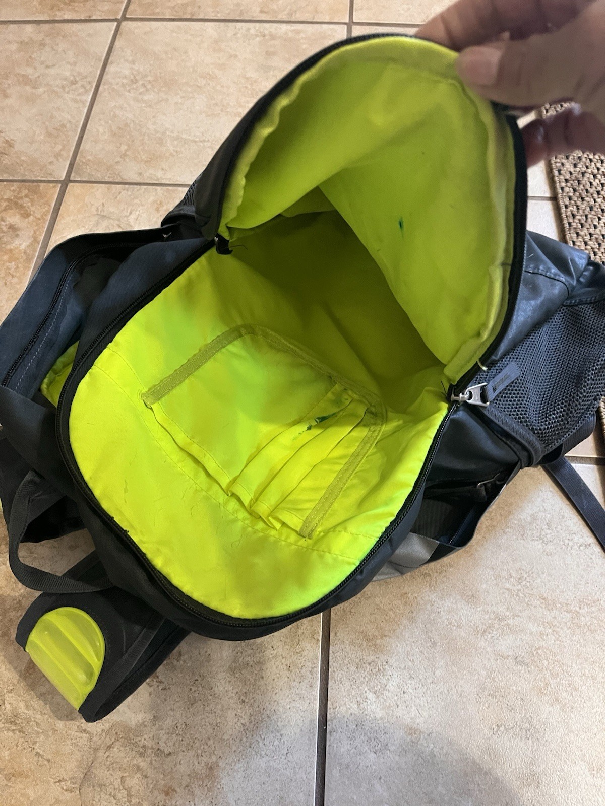 Nike Max Air Gray Large Backpack Unisex Pre-owned