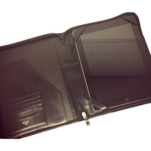 Bosca Old Leather Zip Around iPad Case ( Black , One Size ) Black One Size U1