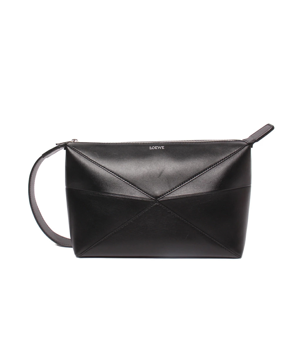 LOEWE Handbag Puzzle Fold Wash Bag Black