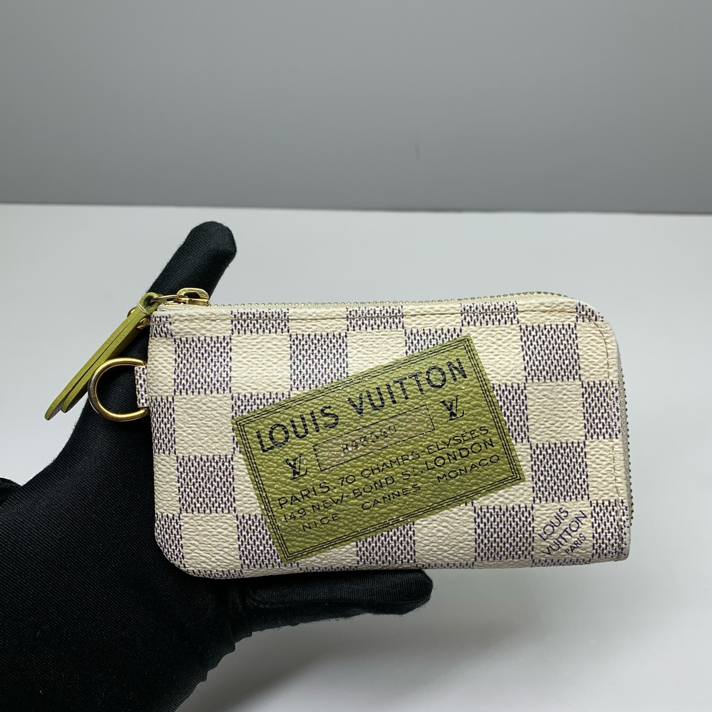 Louis Vuitton Pre-Owned Authentic – Coin Purse White N63085 14×8×1cm Canvas