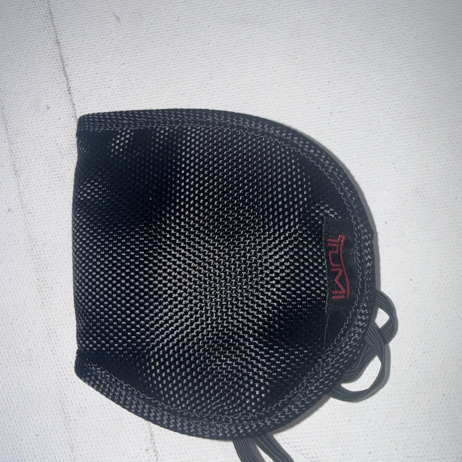 Tumi Delta Accessory Pouch Bag Zip Case Black Makeup Toiletry Travel & Eye Mask