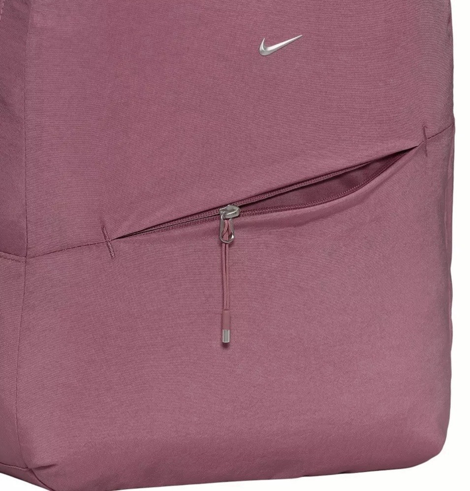 Nike Aura Backpack, 24L, Elemental Pink/Silver Travel Carry On Book Bag