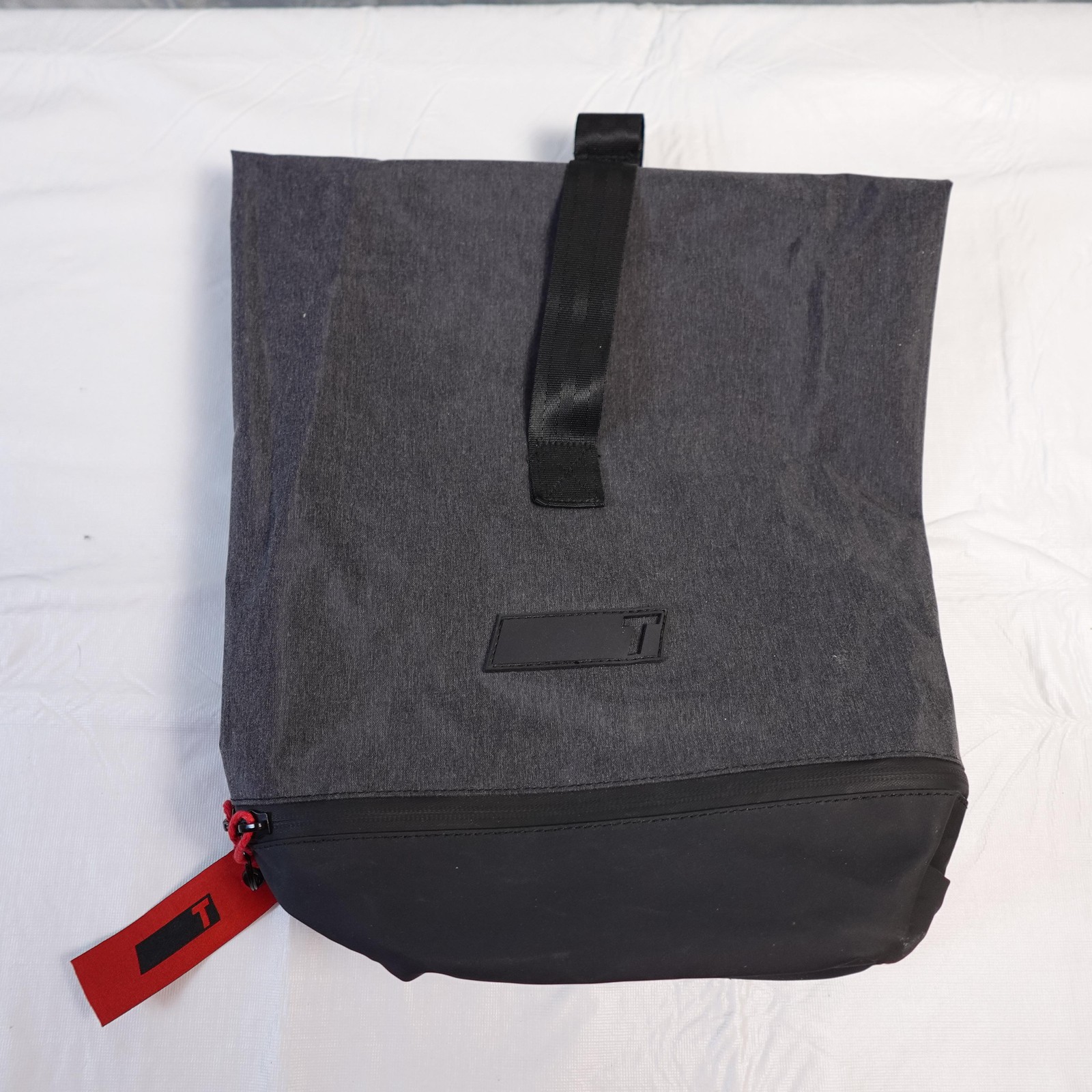 TRUE Linkswear Tote Bag Roll Top Black Gray Golf Utility Shoe Protector