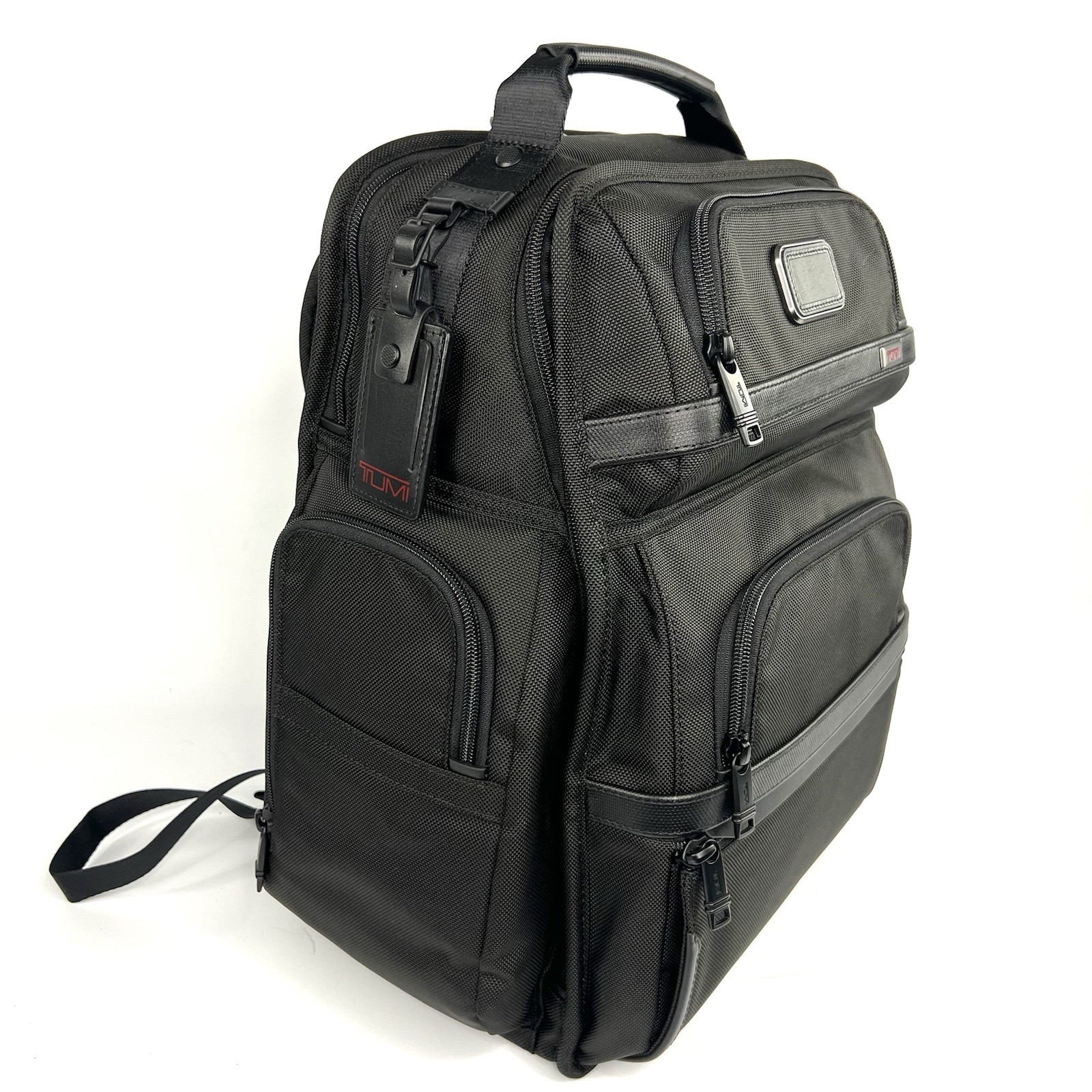 TUMI Alpha 3 Brief Pack Black Ballistic Nylon Work and Travel Backpack