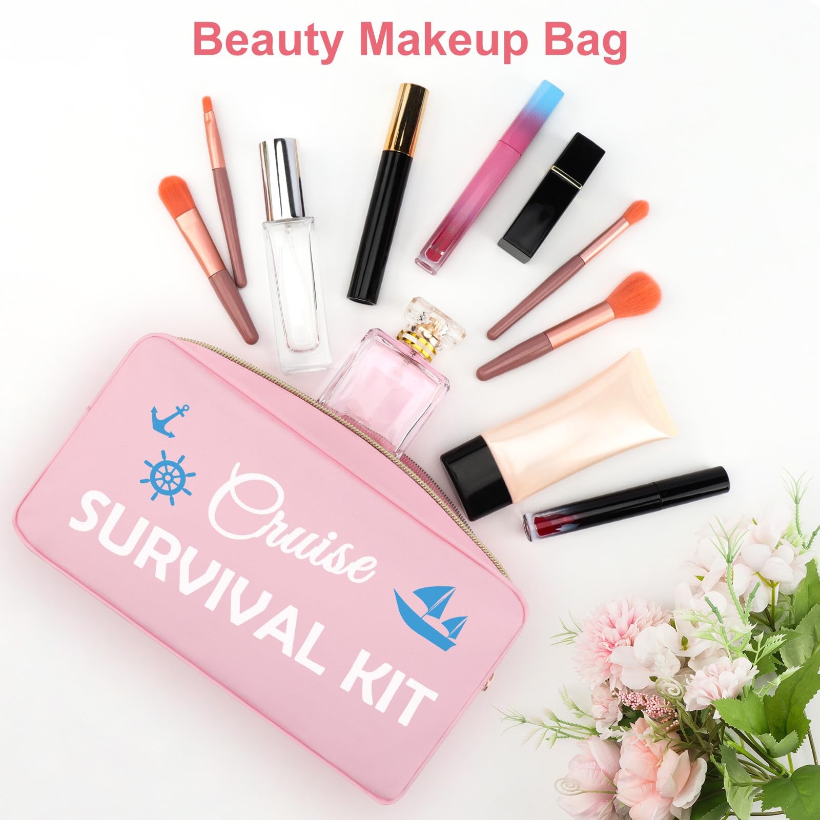 Heigebi Cruise Gifts for Women 9.4 x 5.1 x2.75 Inch, CRUISE SURVIVAL KIT