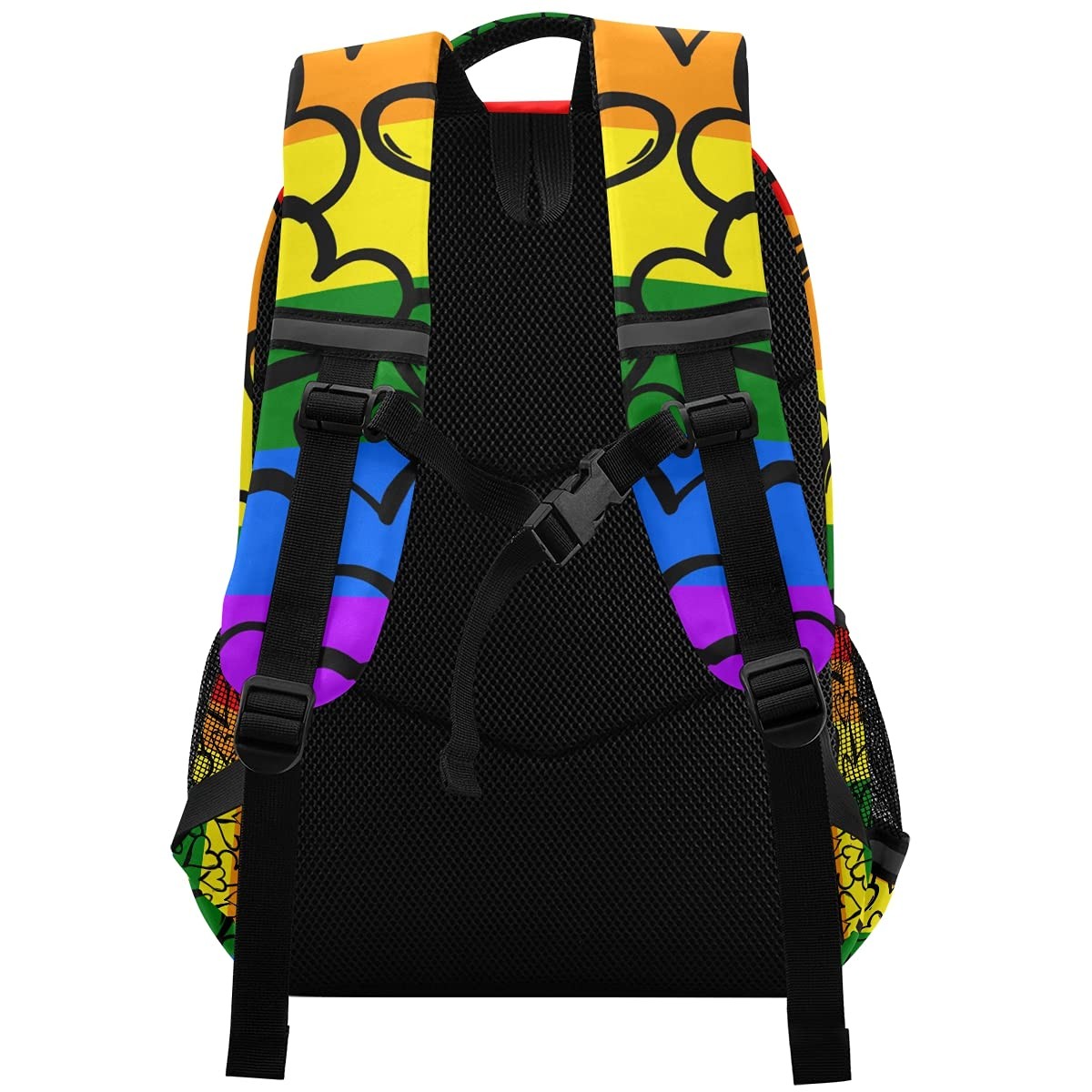 Gay Pride Rainbow Backpack Laptop School Book Bag Lightweight Daypack Bookbag…