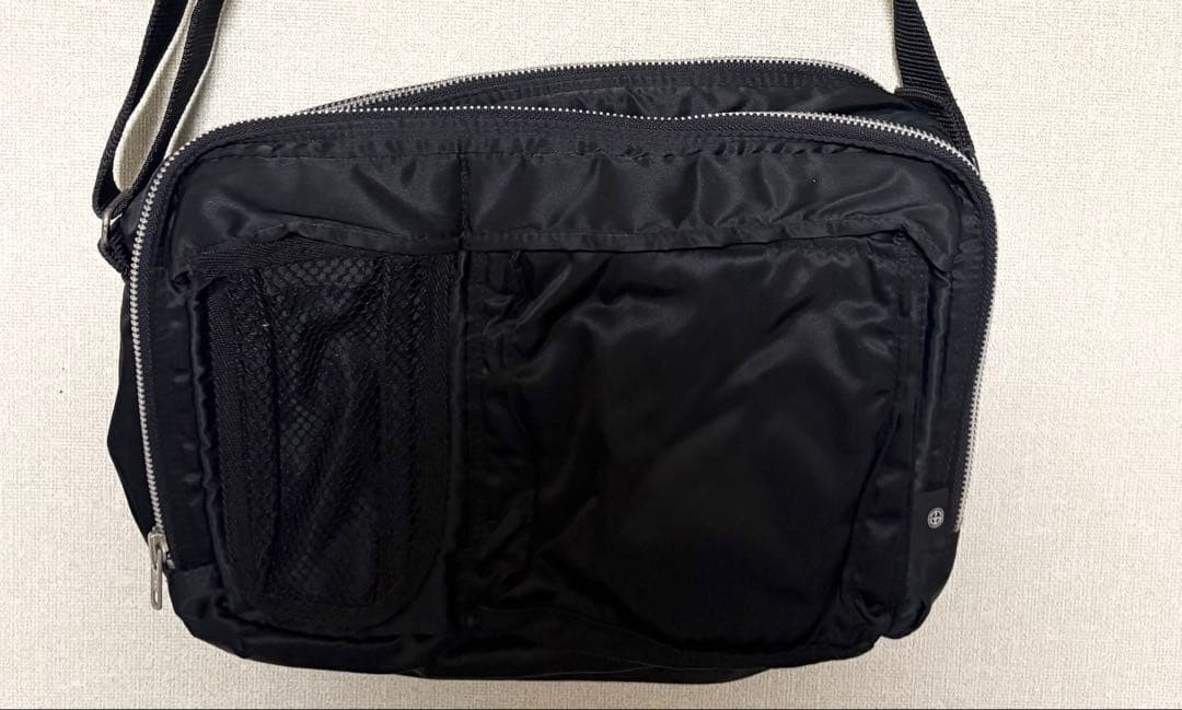 EAST BOY MEN Black Shoulder Bag Porter Made in Japan Y2K