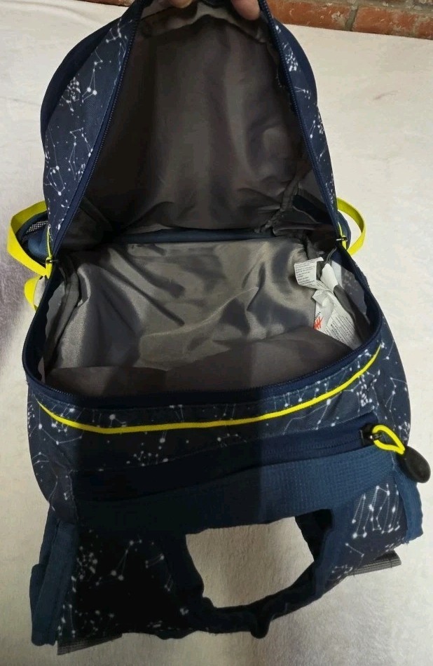 High Sierra Blue Yellow Backpack School Travel Bag Bookbag