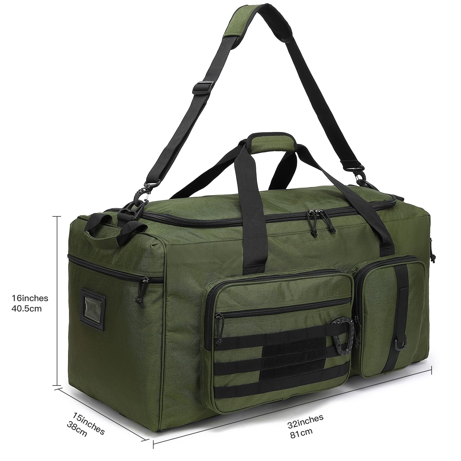 120L Extra Large Duffle Bag for Men, 32″ Heavy Duty Sports Gym and Travel Duf…