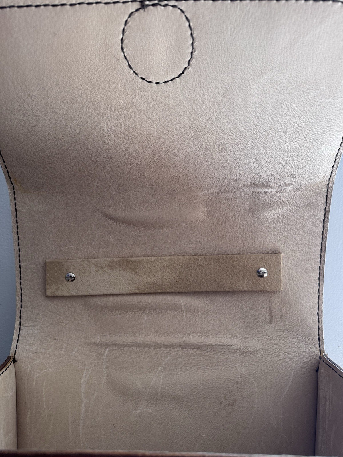 Saddle Leather Messenger Bag Large Rustic Satchel Briefcase Thick Full Grain