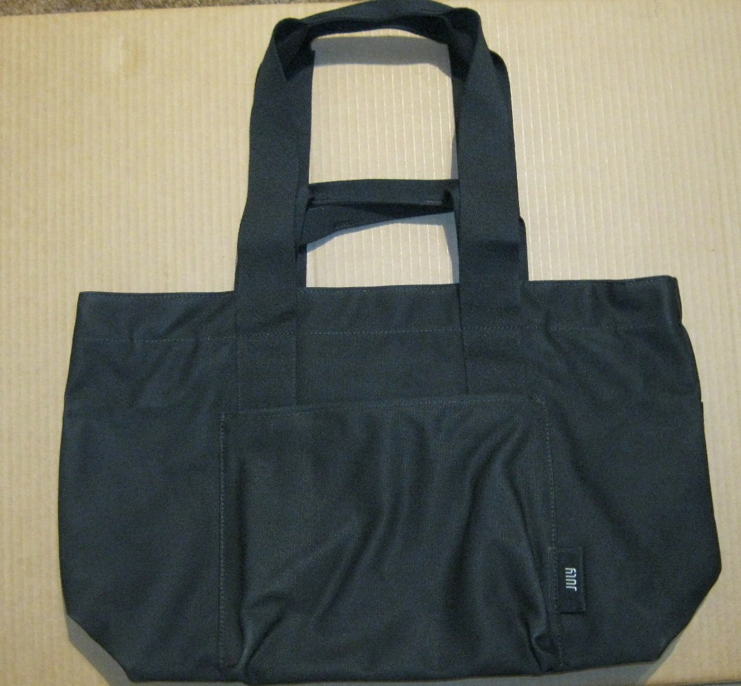 NWT JULY Everyday Large Tote – Black Canvas Bag 16.1″ W x 11.8″ H x 6.5″ D $155