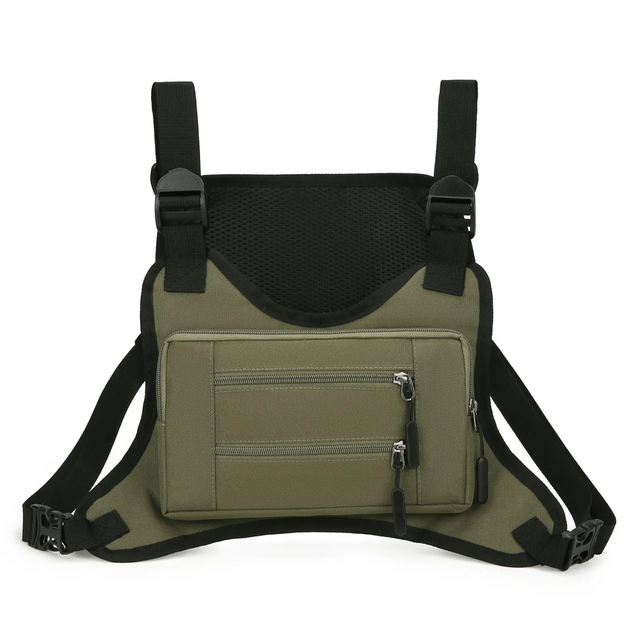 Multi Purpose Tactical Chest Pack Outdoor Men Cycling Vest Bag Digital Camo Spor