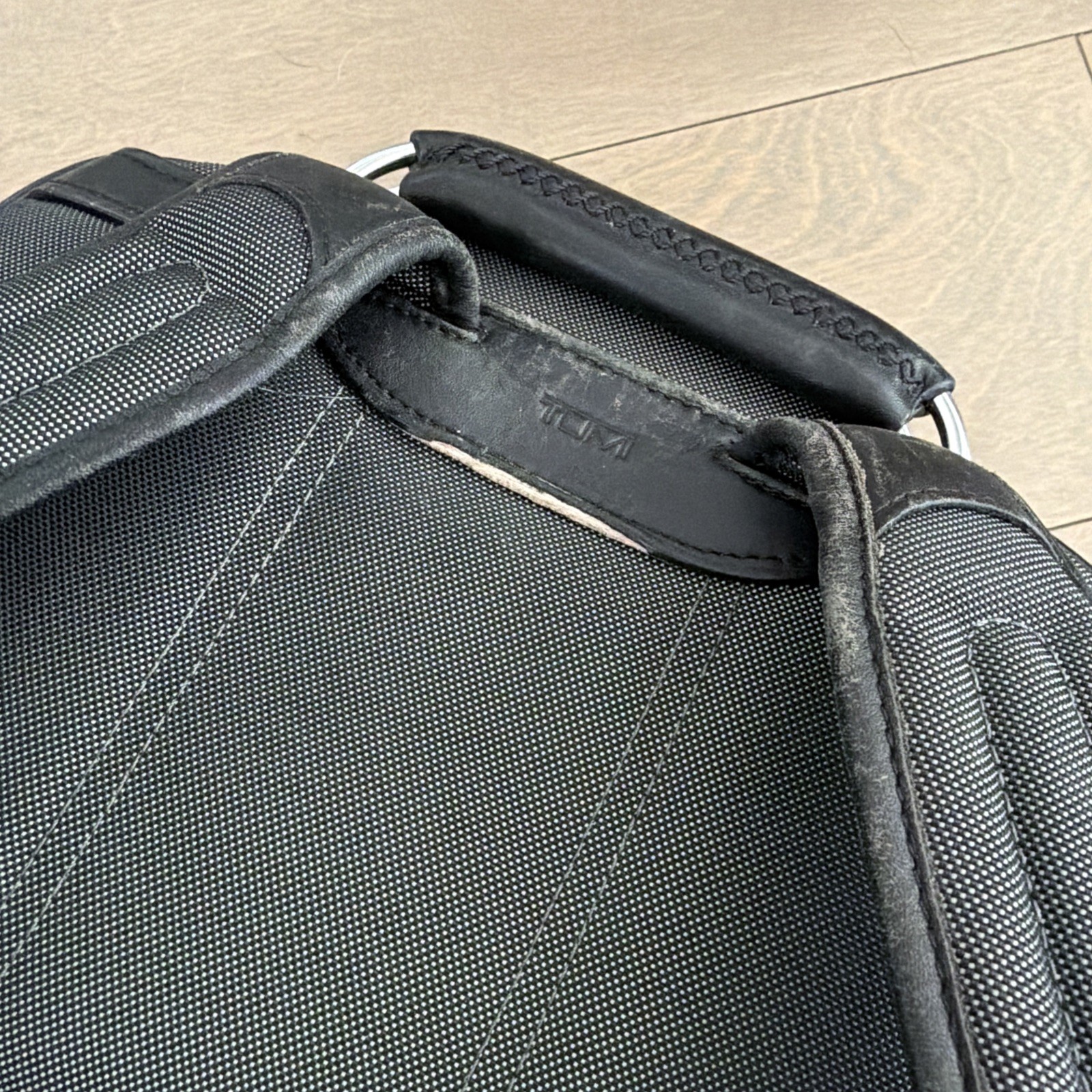 TUMI Arrive Logan Backpack 38cm Portable A4 Black Gray Used