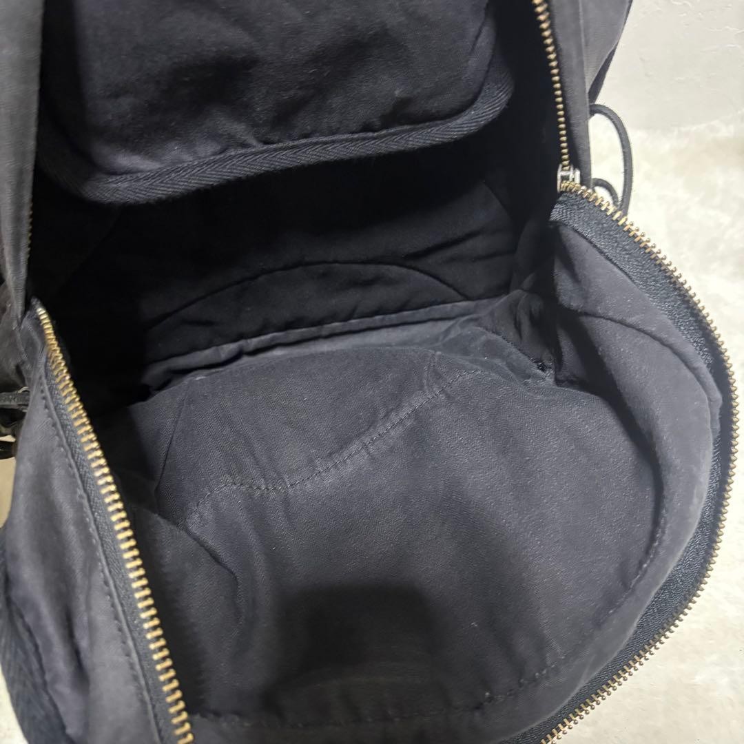 Diesel Men Vhtf Backpack Laptop Storage Denim Leather Black 45×30×9cm Luxury ITA