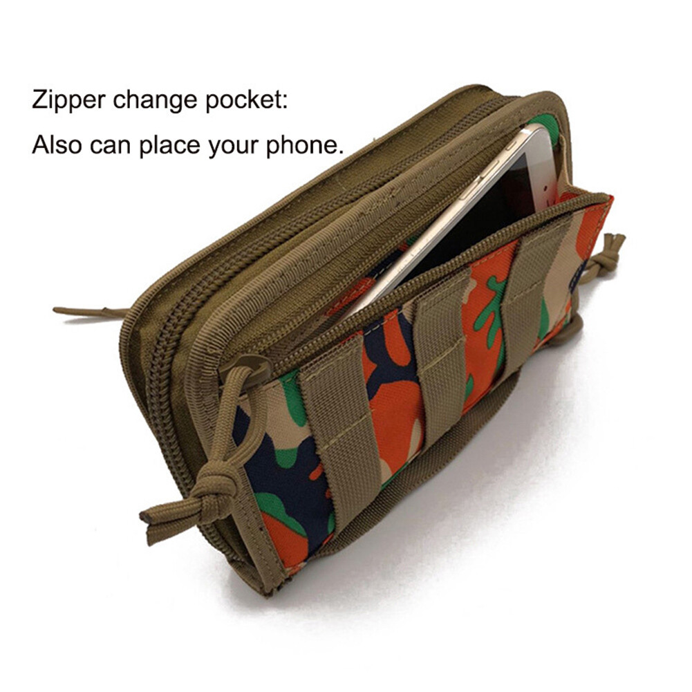 Mens Outdoor Tactical Wallet Travel Pouch Holster Bag ID Cards Key Phone Handbag
