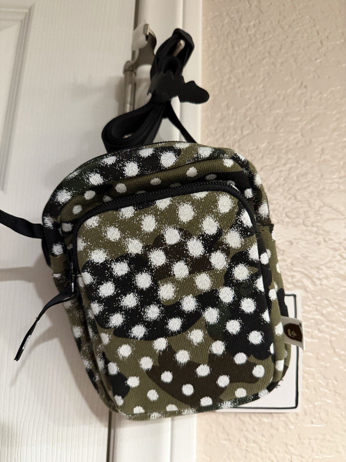 A Bathing Ape BAPE X Joshua Vides Camo Polka Dot Mini Shoulder Bag NEW