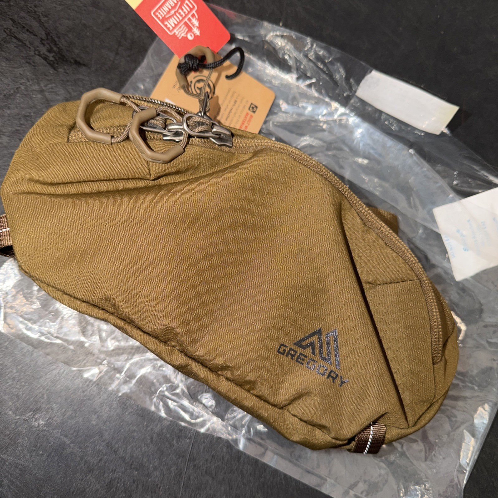 Gregory Rhune Belt Bag Coyote Brown 1 Liter Fanny Pack Hiking