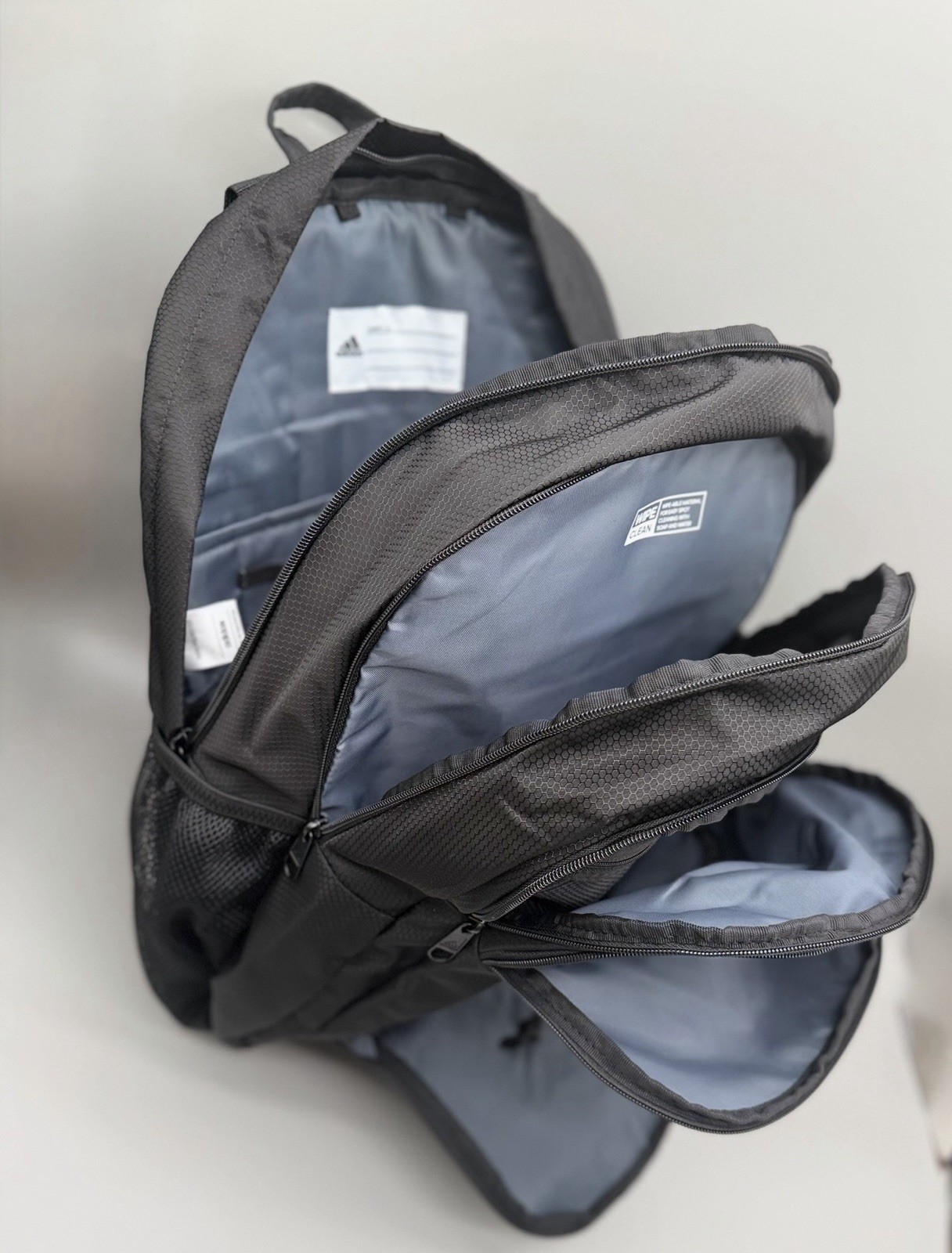 adidas Prime 6 Backpack Black 16” Laptop School Travel Bookbag NWT