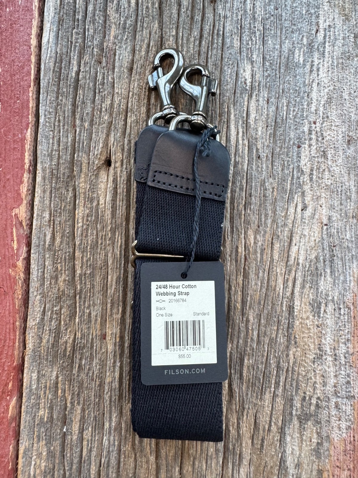 Filson 24 / 48 Hour Cotton Webbing Strap 20166784 Black NEW