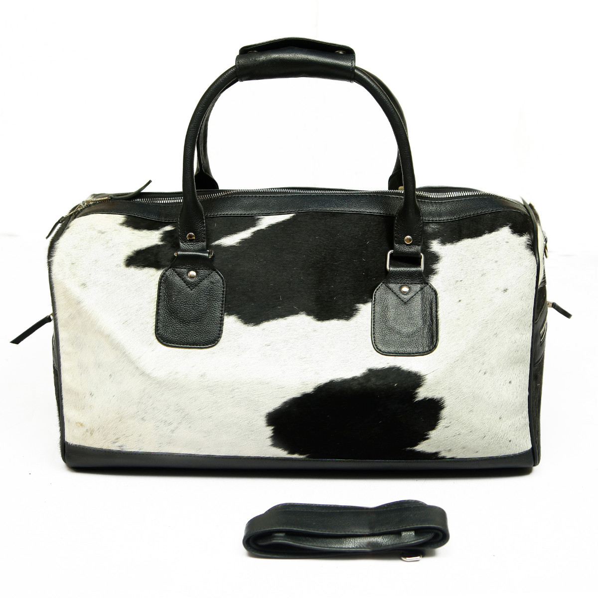Customised Sheep Hide Leather Duffle Bag-Business Travel/Weekend Luggage Gym Bag