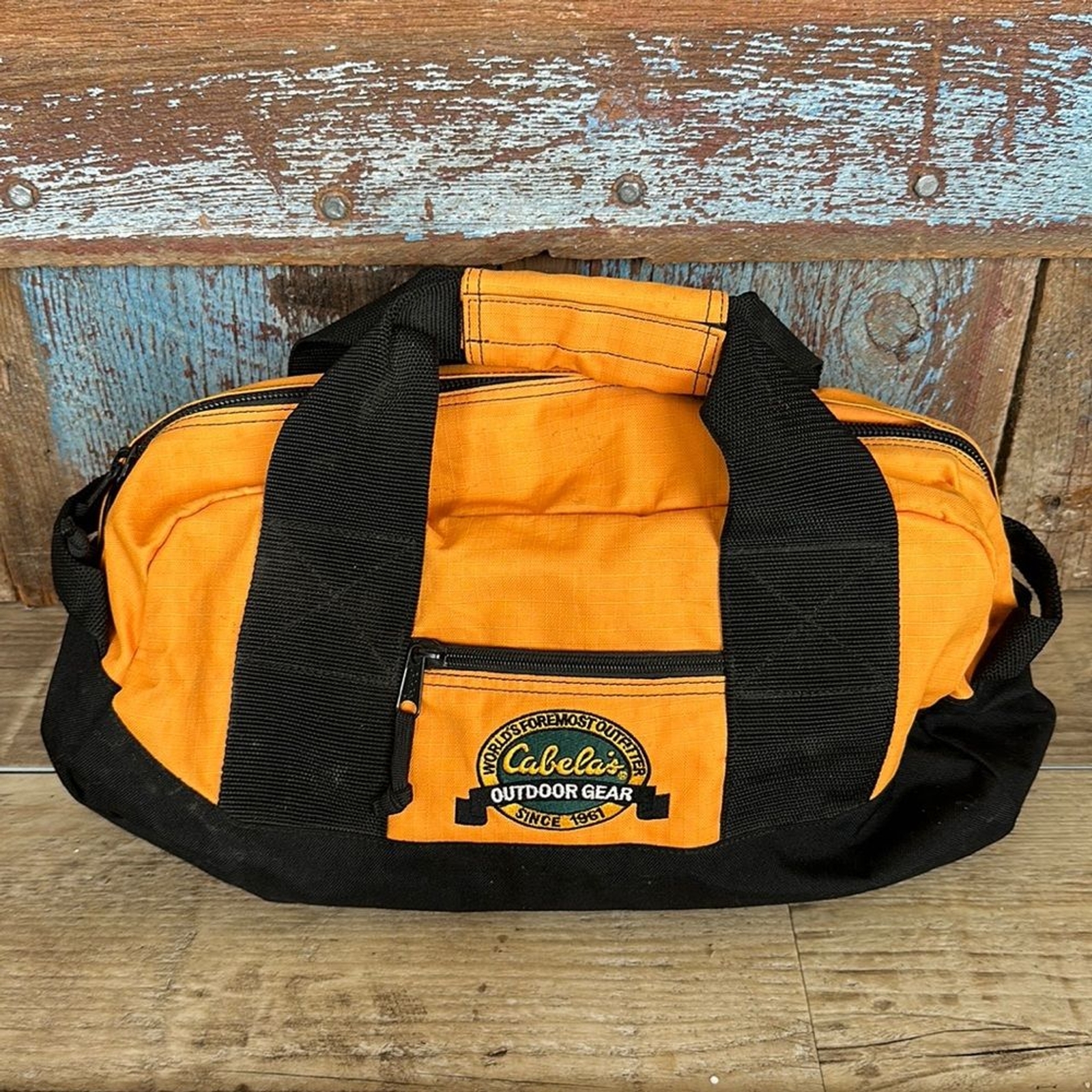 Cabela’s Men’s Black and Yellow Outdoor Gear Bag