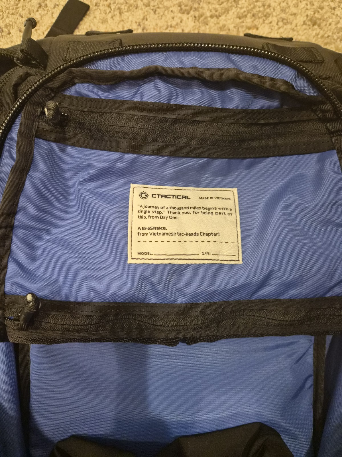 CTactical CT15 Black 420D Ripstop – Awesome Small EDC Backpack – V2