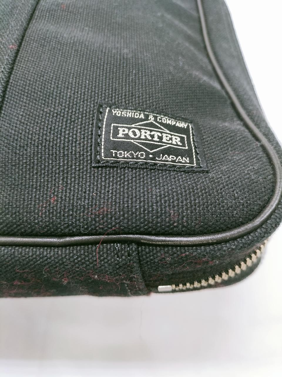 PORTER Yoshida Unite Briefcase Business Bag Canvas Green Japan Laptop Case