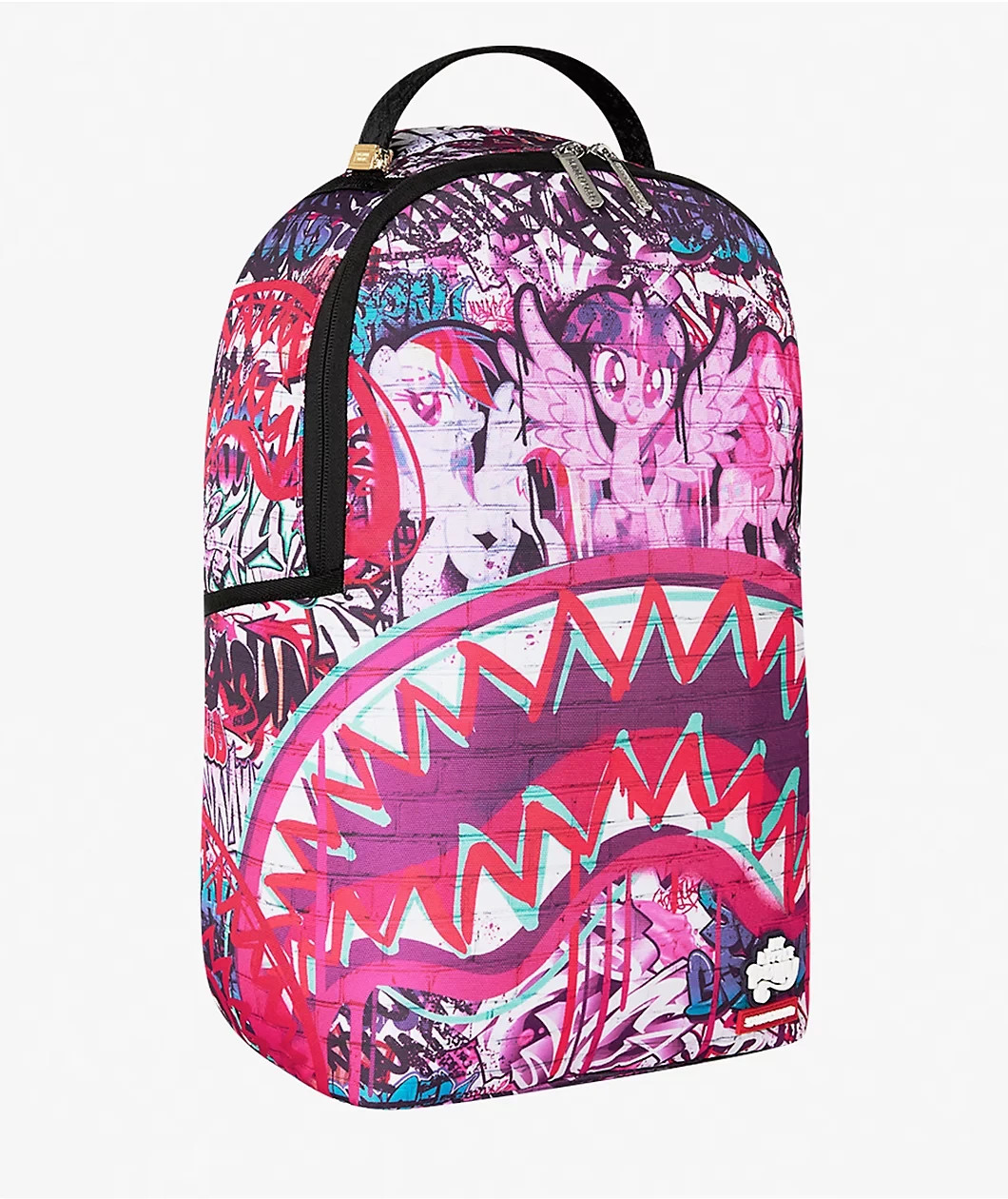Sprayground My Little Pony Graffiti Backpack🔥New Black Bookbag Large School Bag