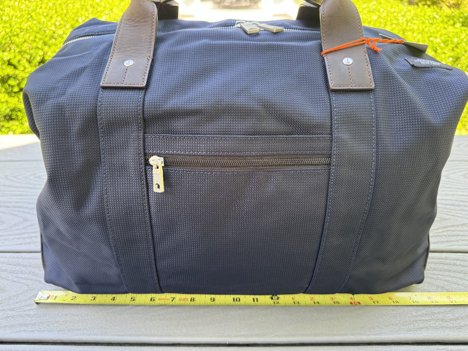 NEW JACK SPADE NAVY BLUE NYLON LEATHER WING DUFFLE BAG LUGGAGE NYRU0831 ORIG$398